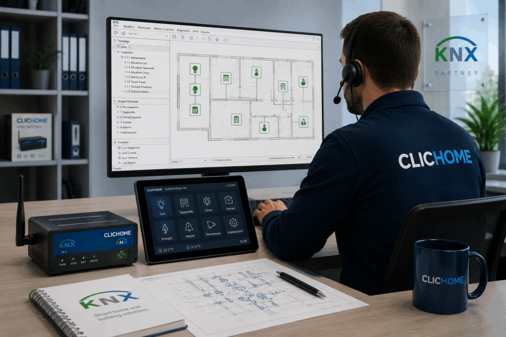 Programmazione e assistenza tecnica impianti di domotica KNX