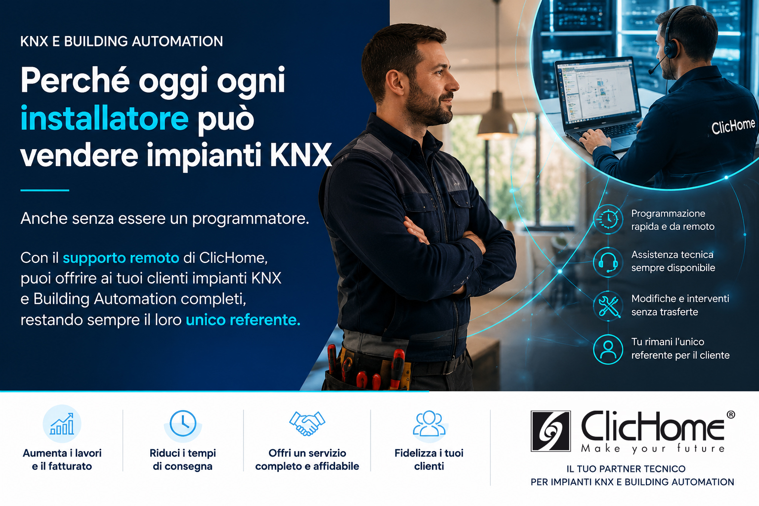 Perché ogni installatore può vendere impianti KNX anche senza programmare | ClicHome