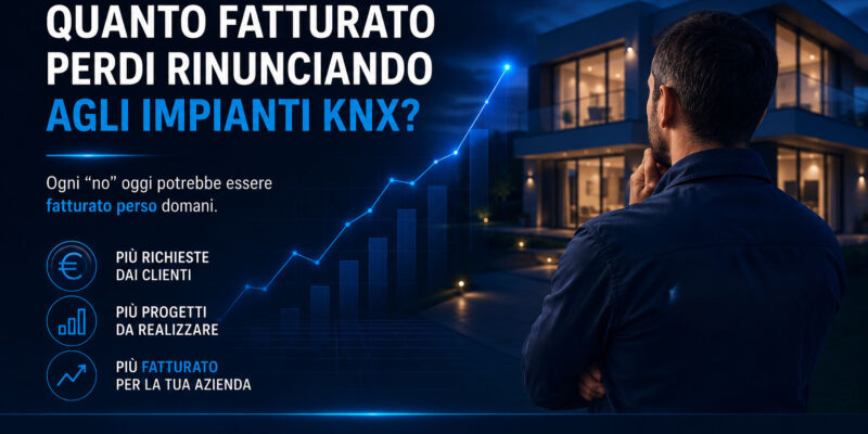 Quanto fatturato perdi rinunciando agli impianti KNX?