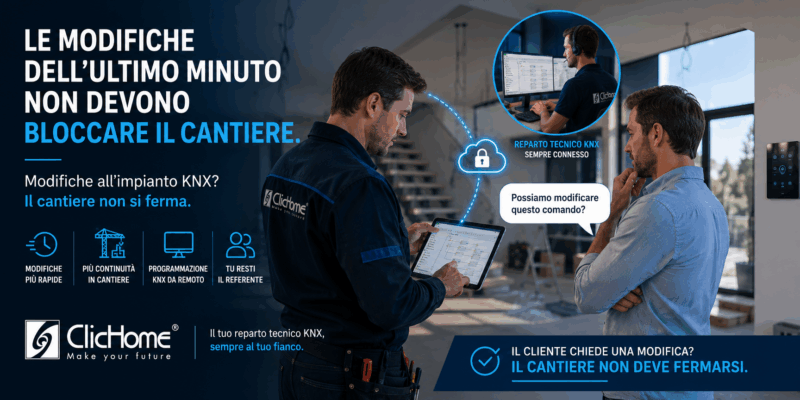 Modifiche impianto KNX: evita di bloccare il cantiere