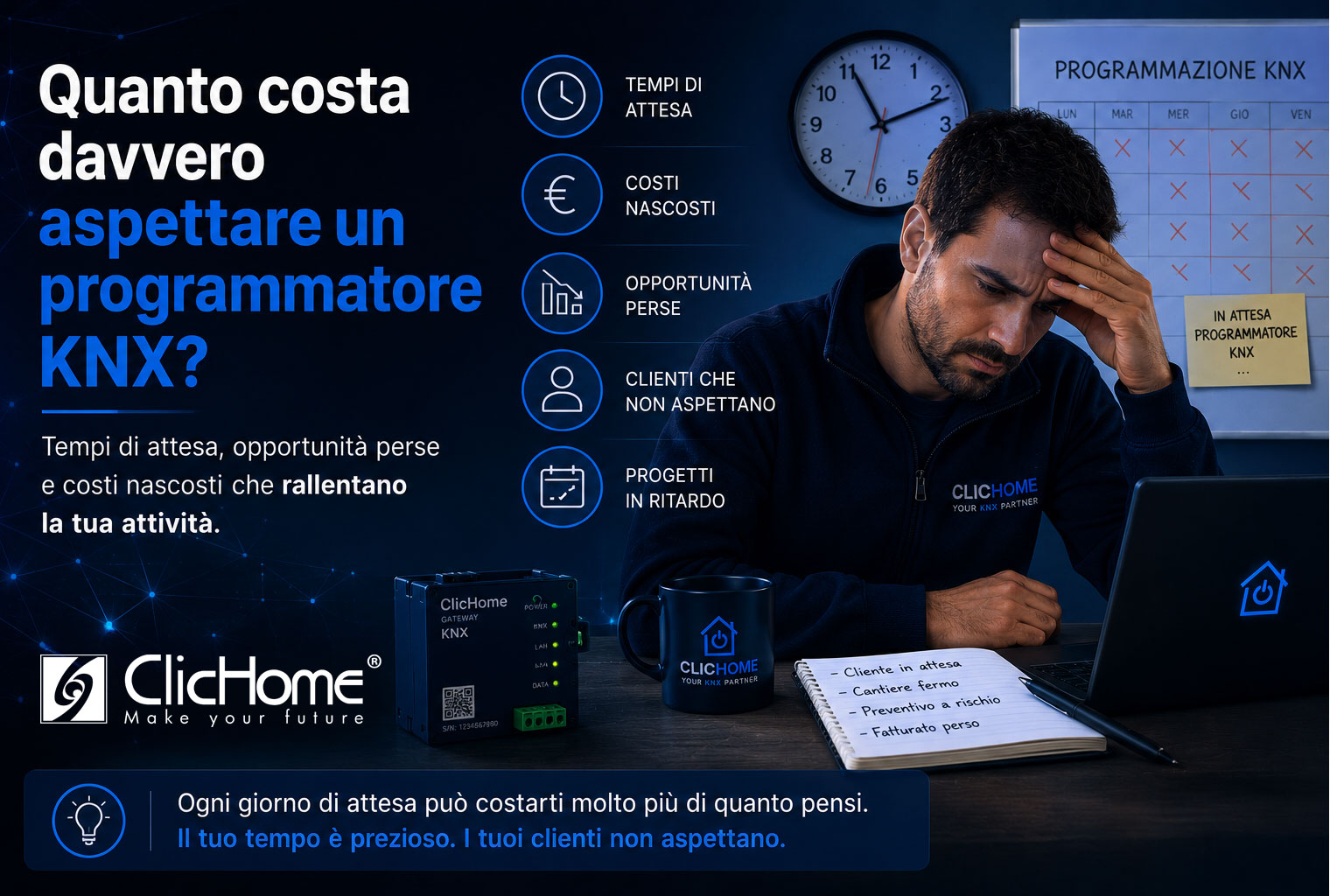 Quanto costa davvero aspettare un programmatore KNX?